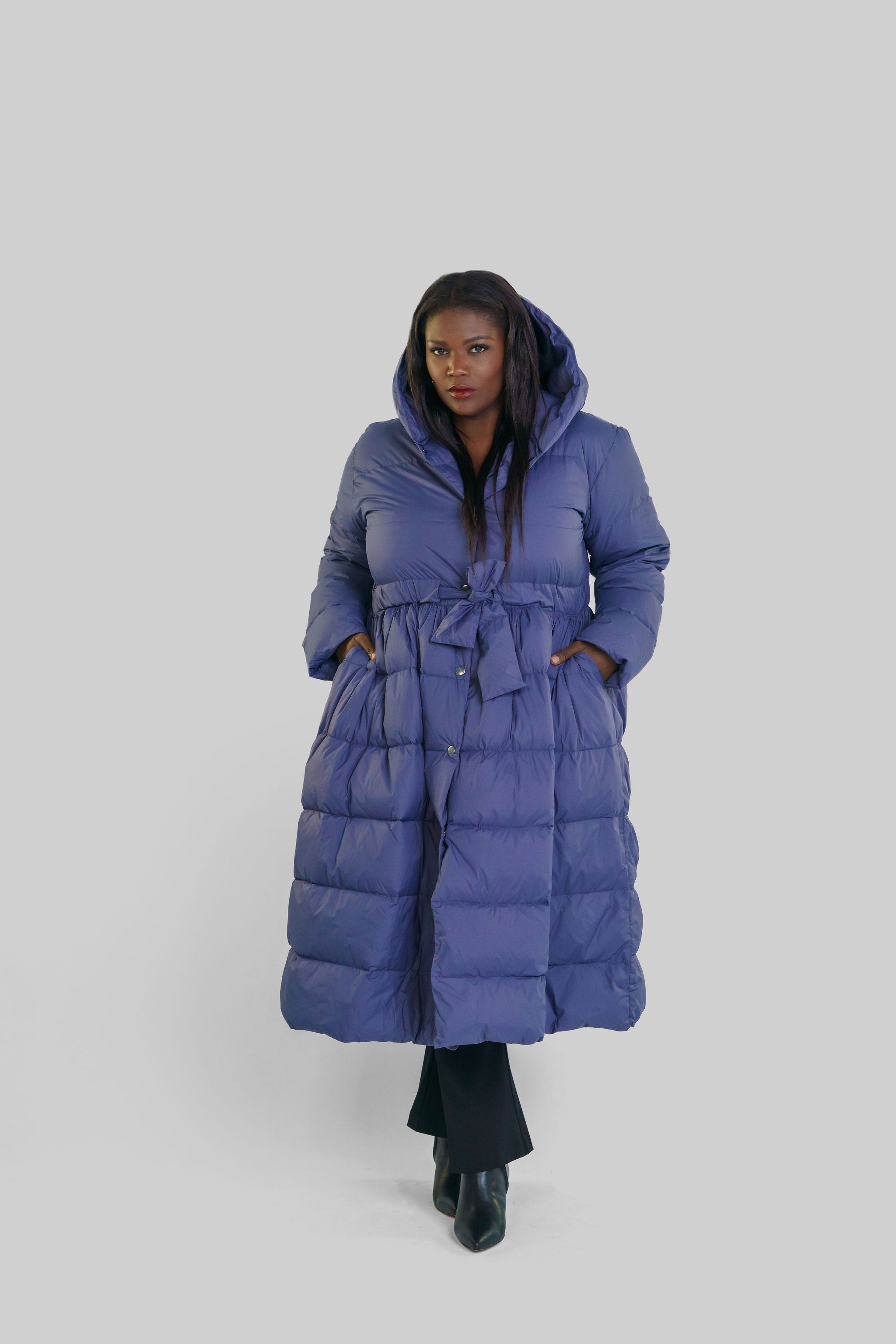 FEATHER DOWN COAT with HOOD – AMOUR781