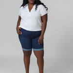 CHLOE PULL ON BERMUDA plus-size - AMOUR781