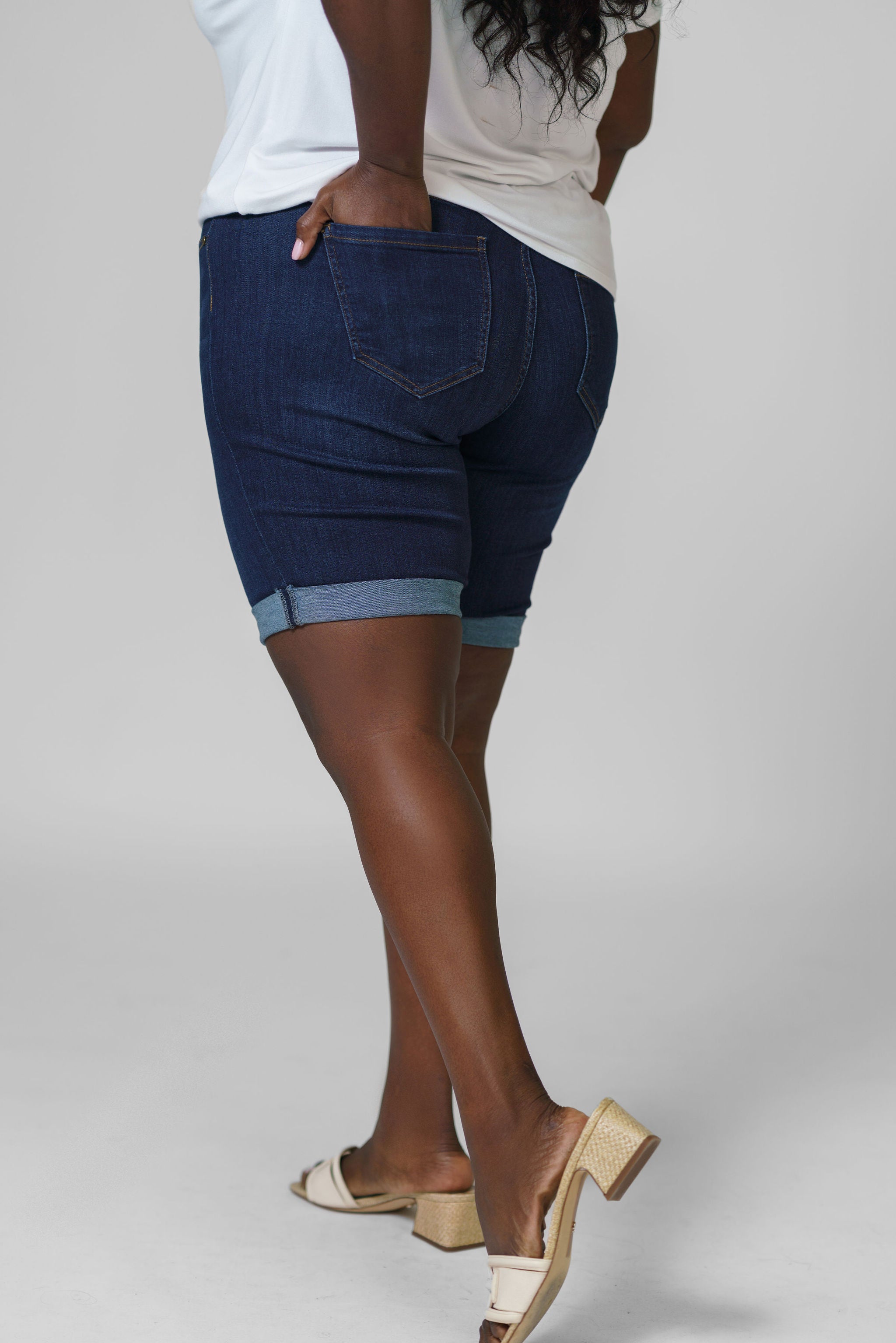 CHLOE PULL ON BERMUDA plus-size - AMOUR781