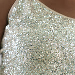 SILVER SEQUIN CAMI TOP plus-size - AMOUR781