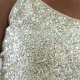 SILVER SEQUIN CAMI TOP plus-size - AMOUR781