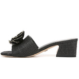 WINSLEY BLOCK HEEL SLIDE SANDAL plus-size - AMOUR781