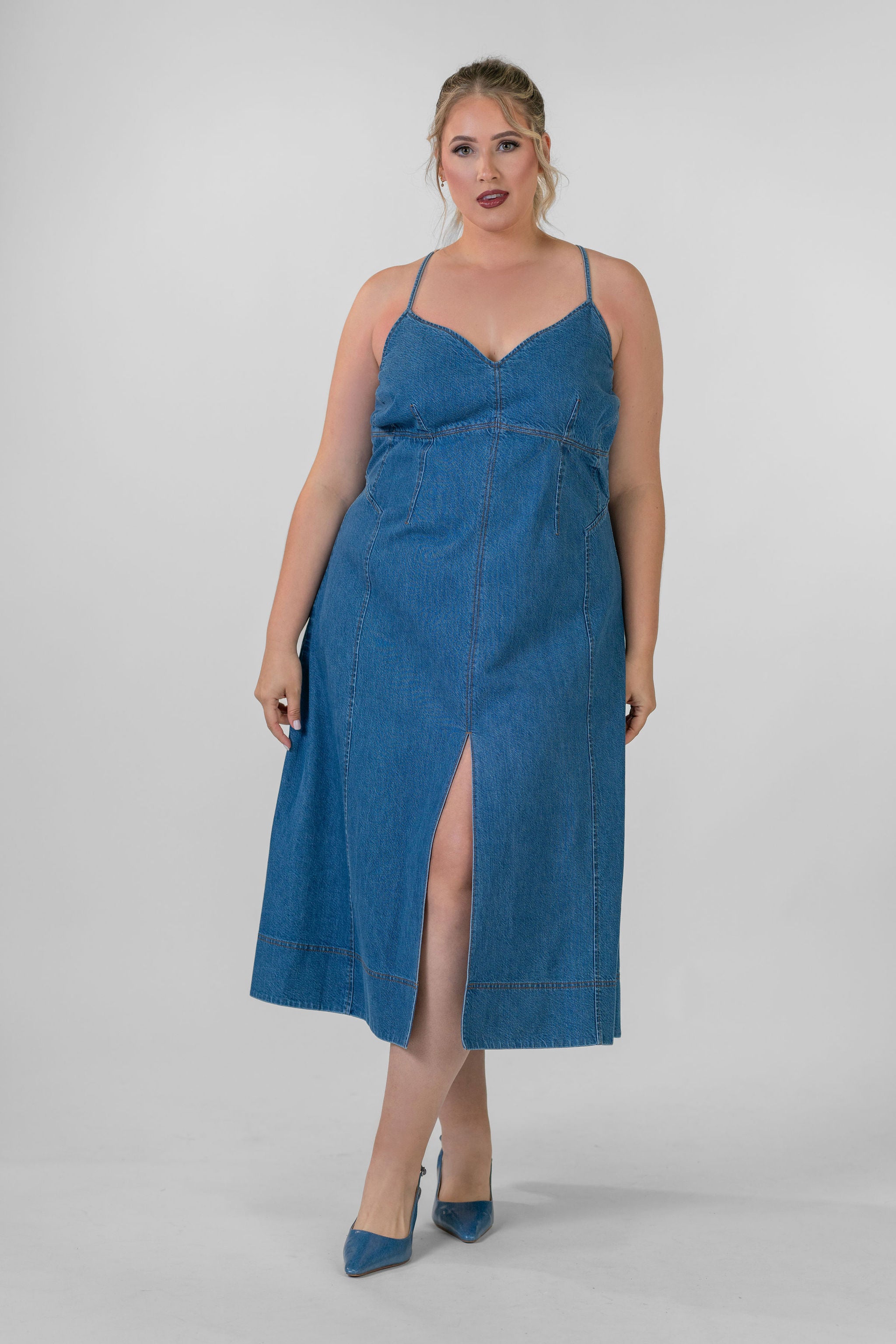 Hendrix Dress Medium Indigo Blue / 22 / S24D845504 Hendrix Dress Medium Indigo Blue / 22 / S24D845504