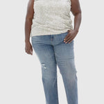 SILVER SEQUIN CAMI TOP plus-size - AMOUR781