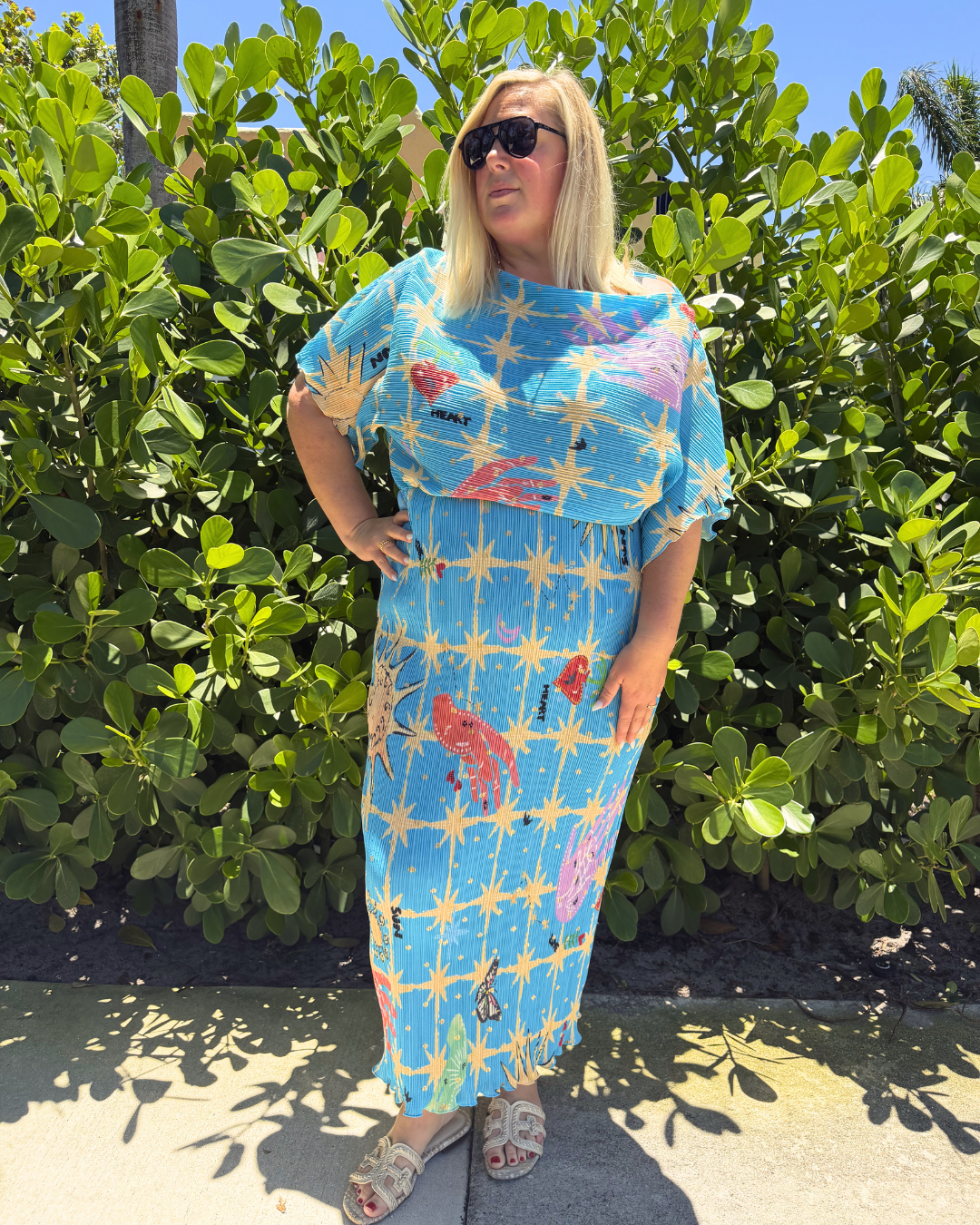 Blue Celestial Tilly Dress plus-size - AMOUR781