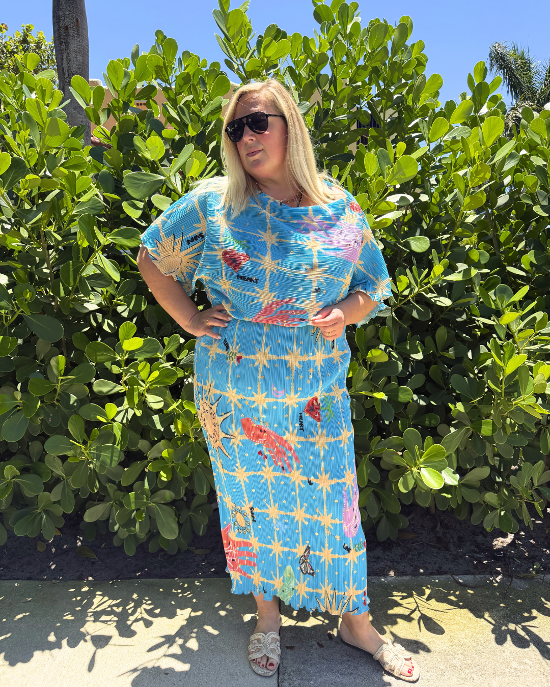 Blue Celestial Tilly Dress plus-size - AMOUR781