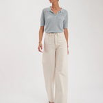 Mara ecru jeans plus-size - AMOUR781