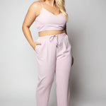 3 PIECE WOVEN PANT SUIT plus-size - AMOUR781