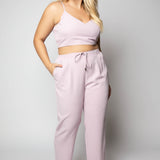 3 PIECE WOVEN PANT SUIT plus-size - AMOUR781