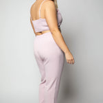 3 PIECE WOVEN PANT SUIT plus-size - AMOUR781