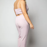 3 PIECE WOVEN PANT SUIT plus-size - AMOUR781
