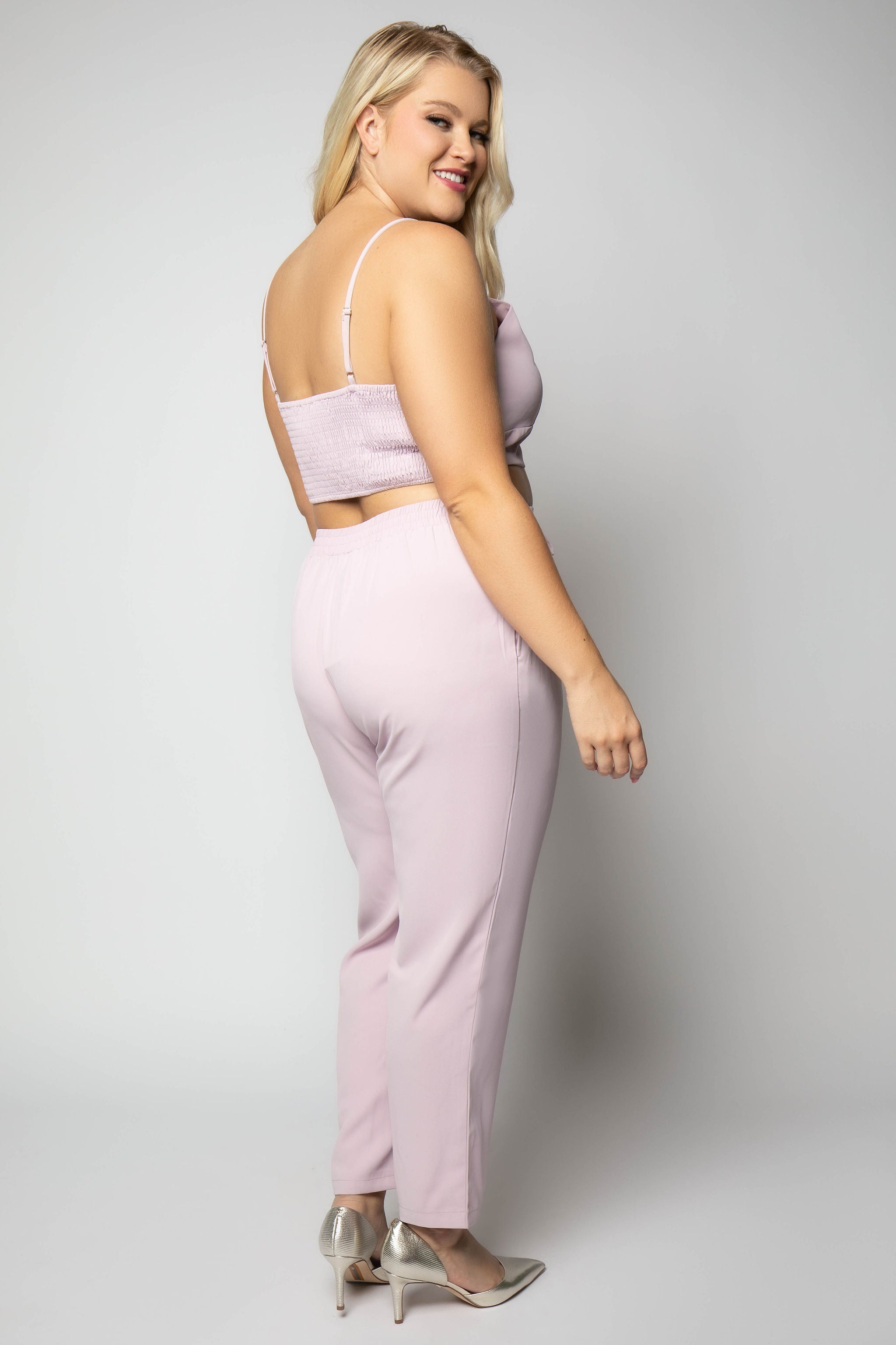 3 PIECE WOVEN PANT SUIT plus-size - AMOUR781