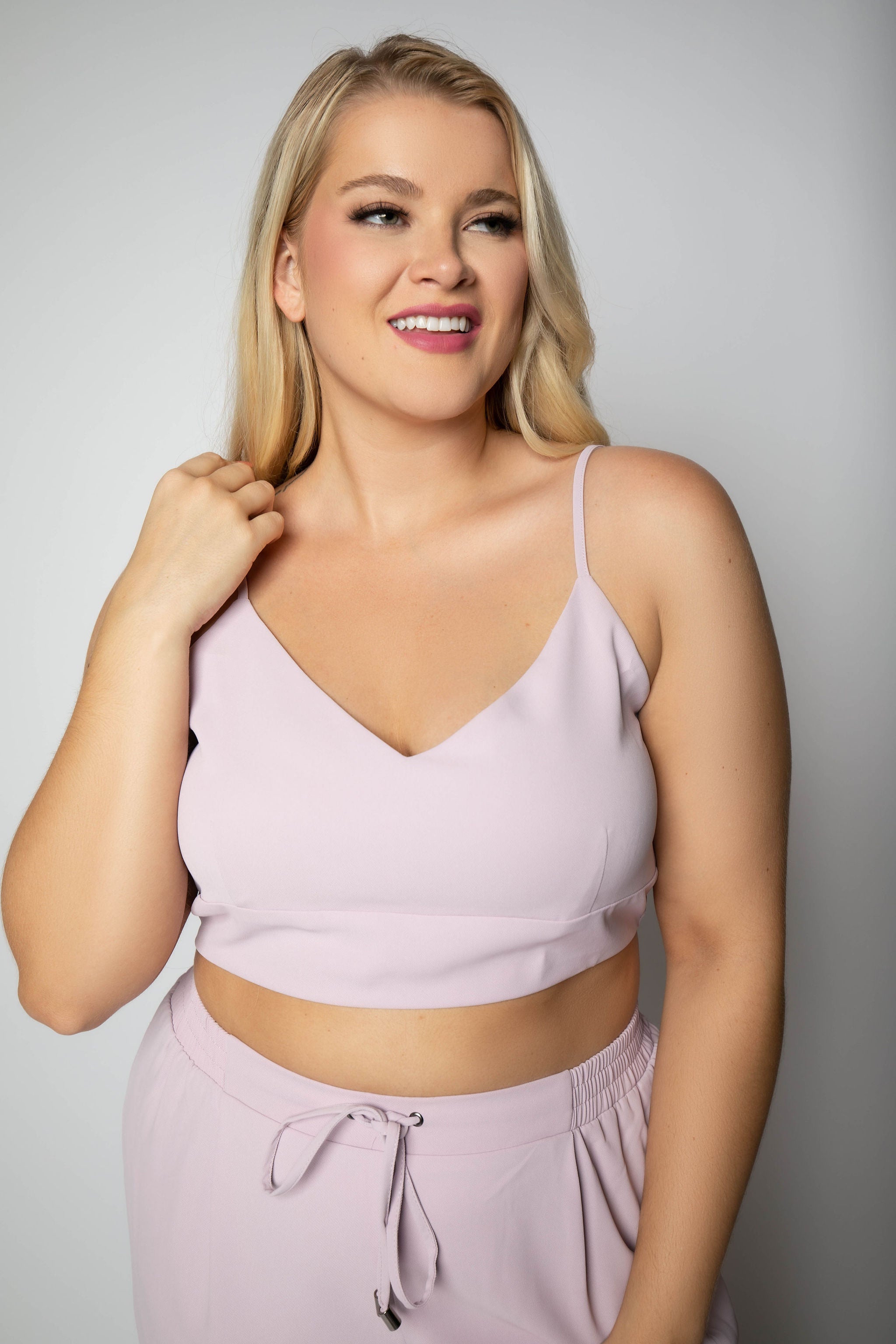 3 PIECE WOVEN PANT SUIT plus-size - AMOUR781