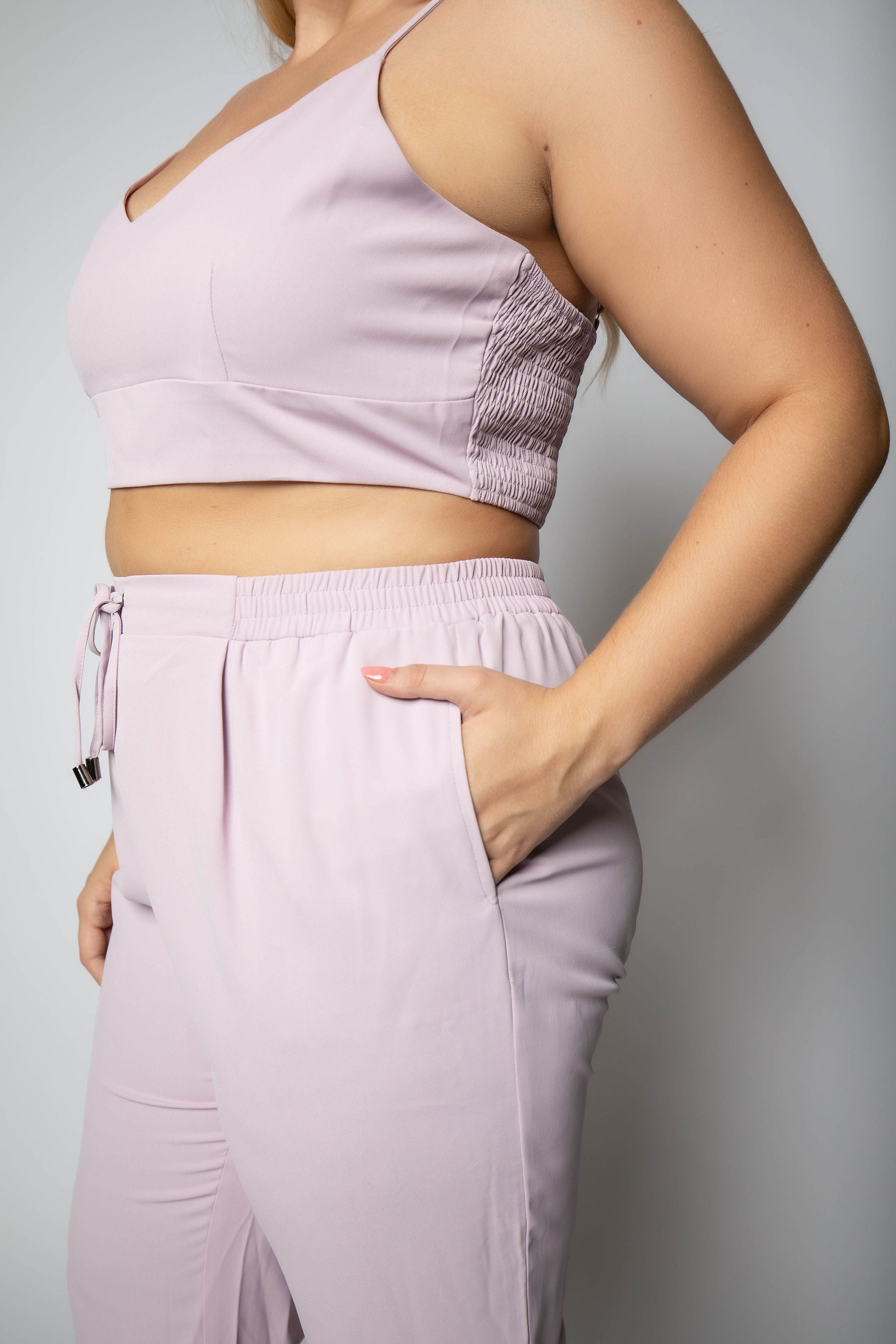 3 PIECE WOVEN PANT SUIT plus-size - AMOUR781