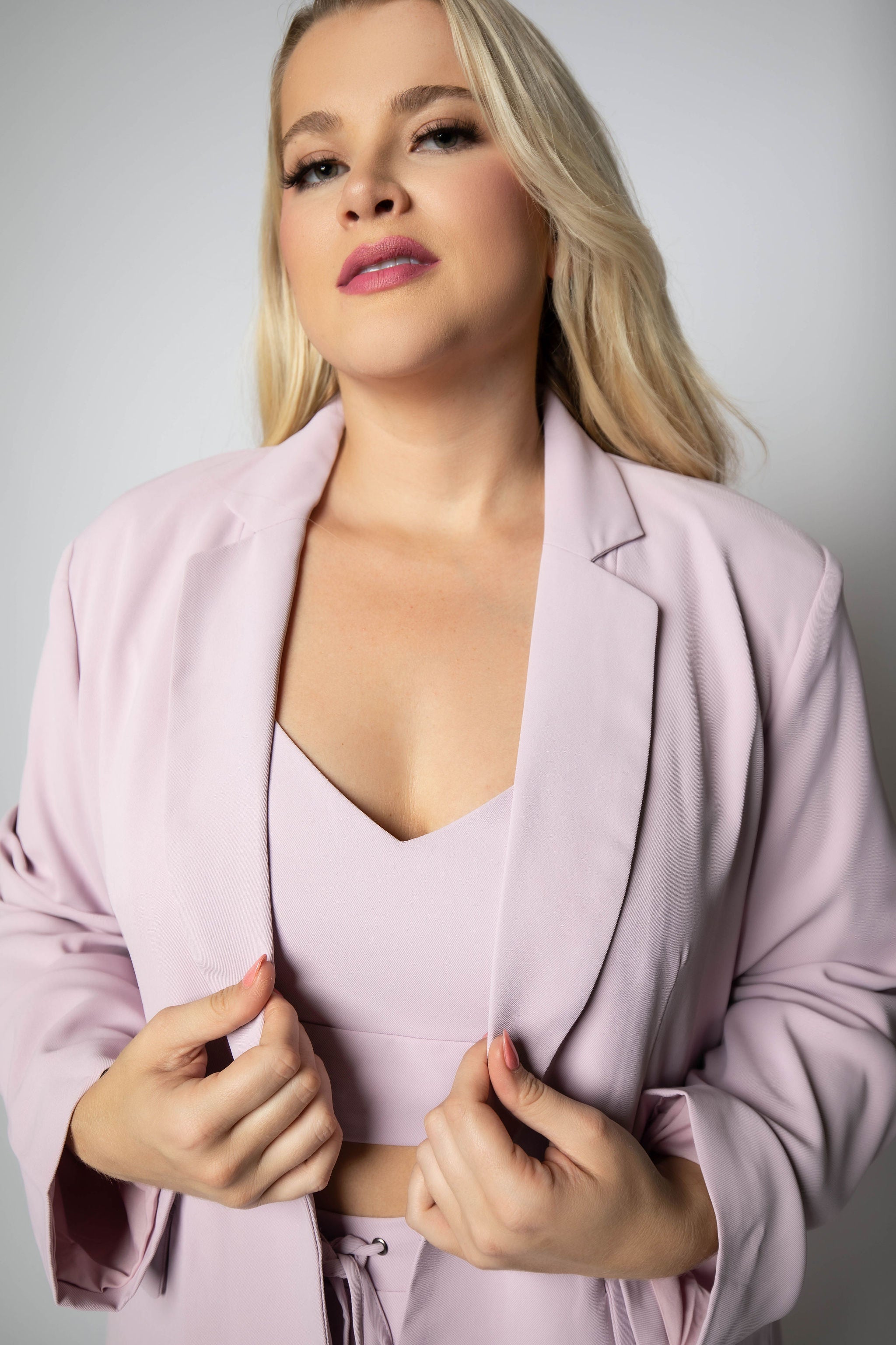 3 PIECE WOVEN PANT SUIT plus-size - AMOUR781