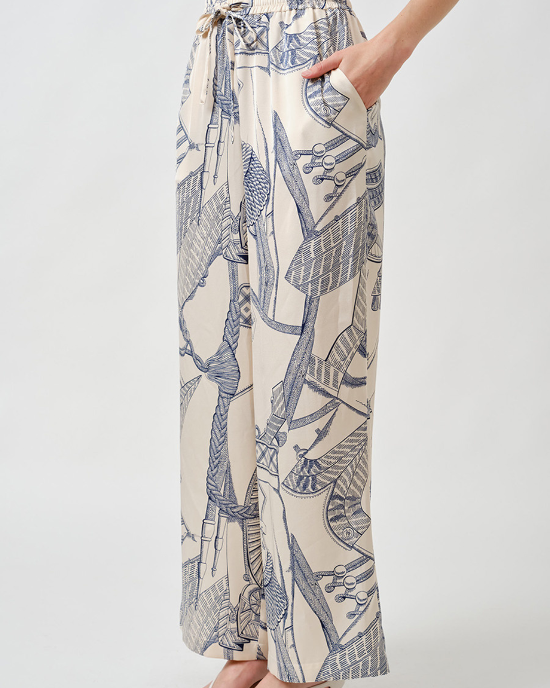 ZIGGY PANTS - ROPE PRINT plus-size - AMOUR781