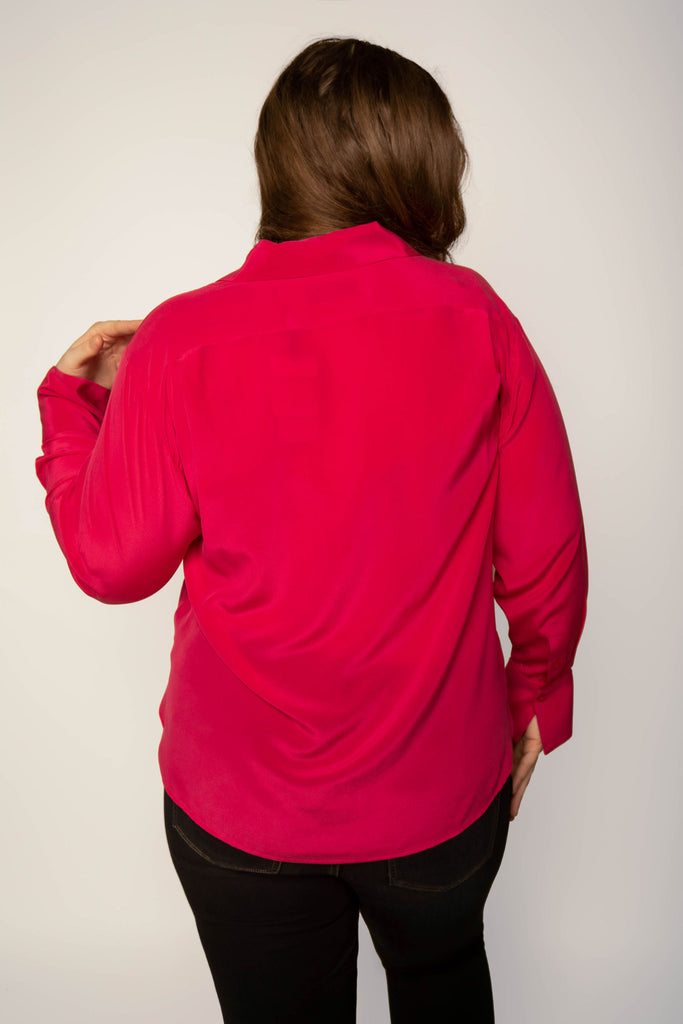 Leona Long Sleeve Silk Shirt Designed by Equipment.