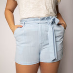 BABY BLUE SHORTS plus-size - AMOUR781