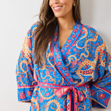 OCTOPUS ISLE SATIN ROBE plus-size - AMOUR781