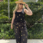 BLACK SHELL RIB TANK plus-size - AMOUR781