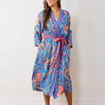 OCTOPUS ISLE SATIN ROBE plus-size - AMOUR781