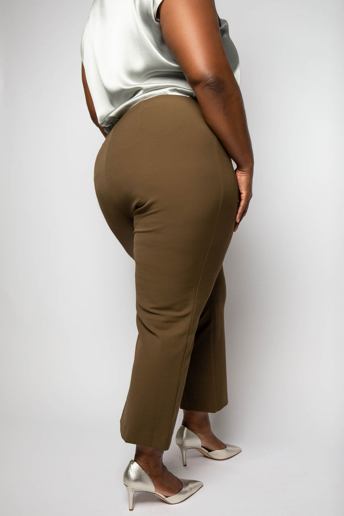 High Waist Crop Flare Pant Designed by Vince.