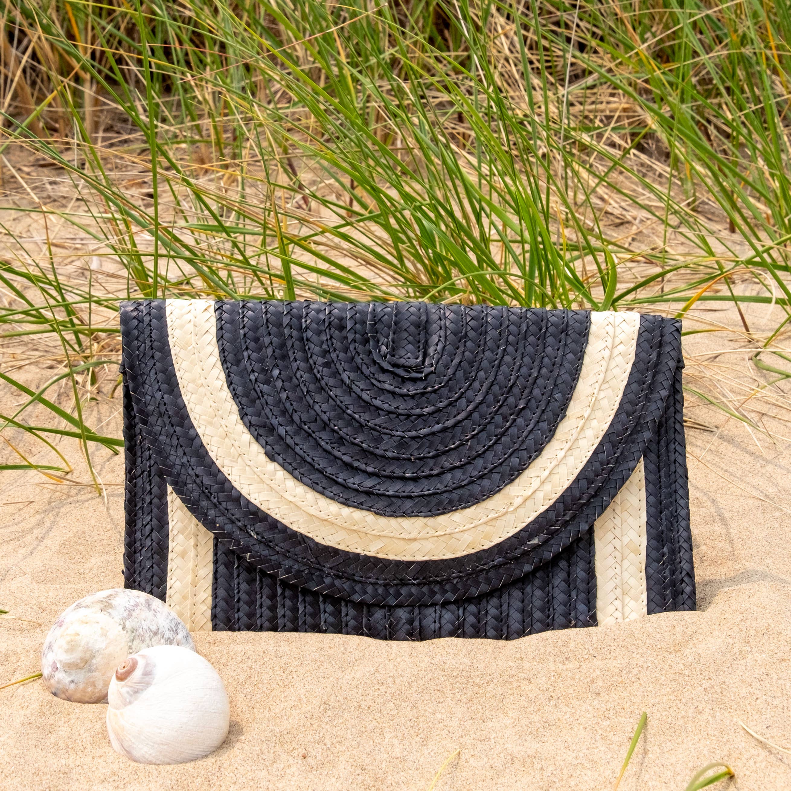 STRAW CLUTCH plus-size - AMOUR781