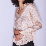 DARIA FRENCH CUFF SILK BLOUSE- Lexi plus-size - AMOUR781