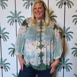 TIARA mint green plus-size - AMOUR781