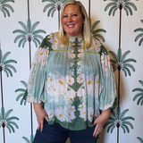 TIARA mint green plus-size - AMOUR781