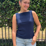 Sleeveless Boatneck plus-size - AMOUR781