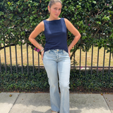 Sleeveless Boatneck plus-size - AMOUR781