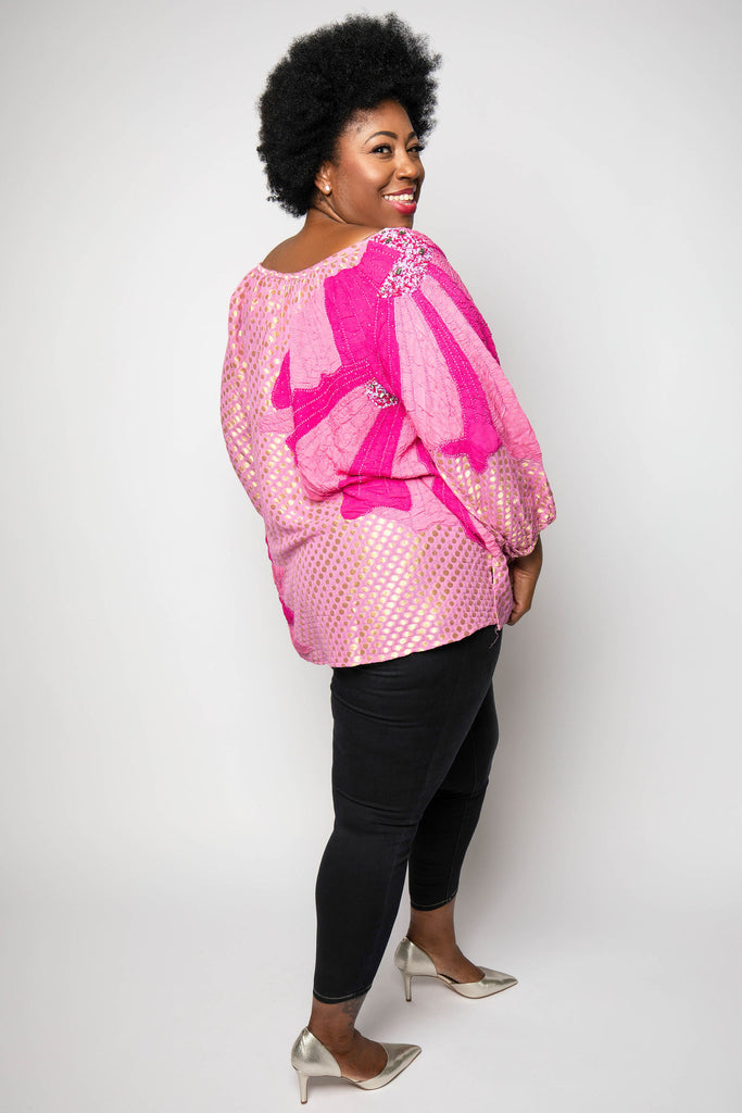ALVA SILK TOP - AMOUR781