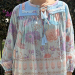 Byron Top- Heron Blue plus-size - AMOUR781