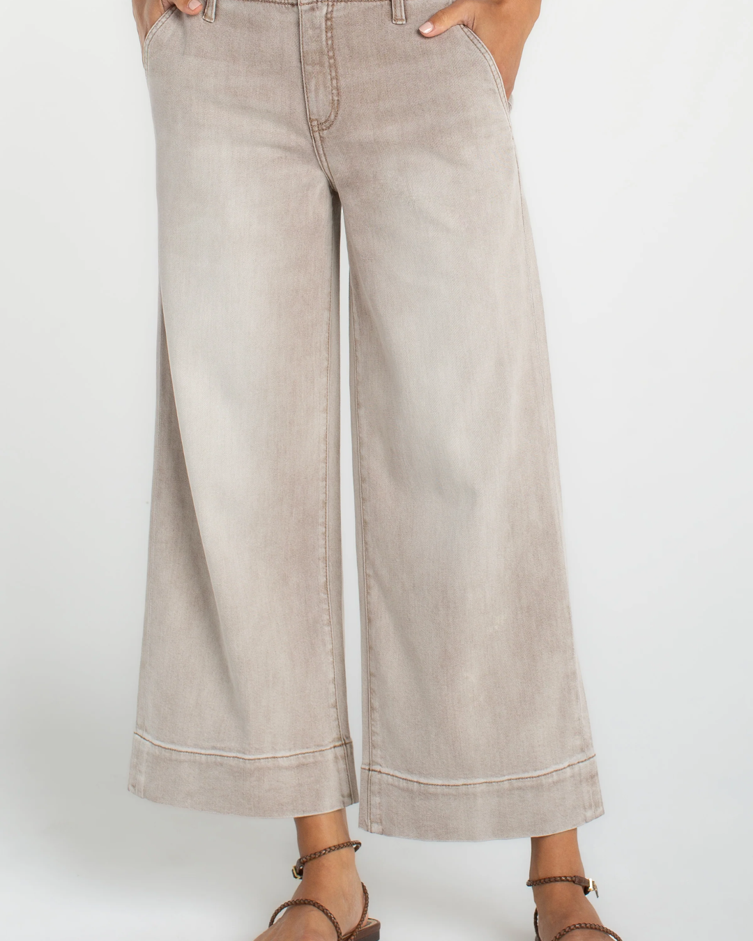 Weekender crop wide leg 26'' inch plus-size - AMOUR781