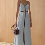 THE ANNIKA DRESS Ocean plus-size - AMOUR781