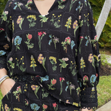 HAILEY EMBROIDERED BLOUSE plus-size - AMOUR781