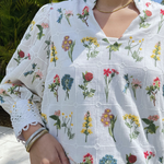 HAILEY EMBROIDERED BLOUSE plus-size - AMOUR781