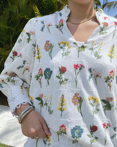 HAILEY EMBROIDERED BLOUSE plus-size - AMOUR781