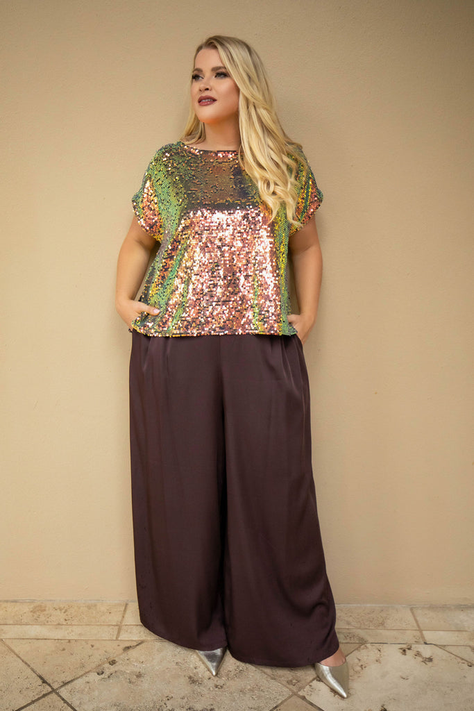 SUNSET SEQUIN BLOUSE - AMOUR781