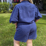 NOVA BRODERIE ANGLAISE SHORTS plus-size - AMOUR781