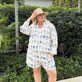 NOVA BRODERIE ANGLAISE SHORTS plus-size - AMOUR781