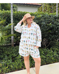 NOVA BRODERIE ANGLAISE SHORTS plus-size - AMOUR781