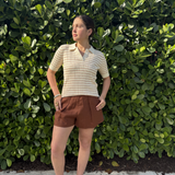 Stripe Polo plus-size - AMOUR781