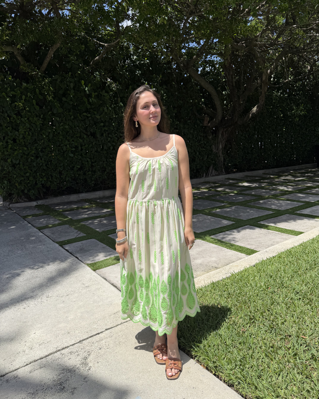 SANDRA Dress Lime plus-size - AMOUR781