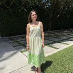 SANDRA Dress Lime plus-size - AMOUR781