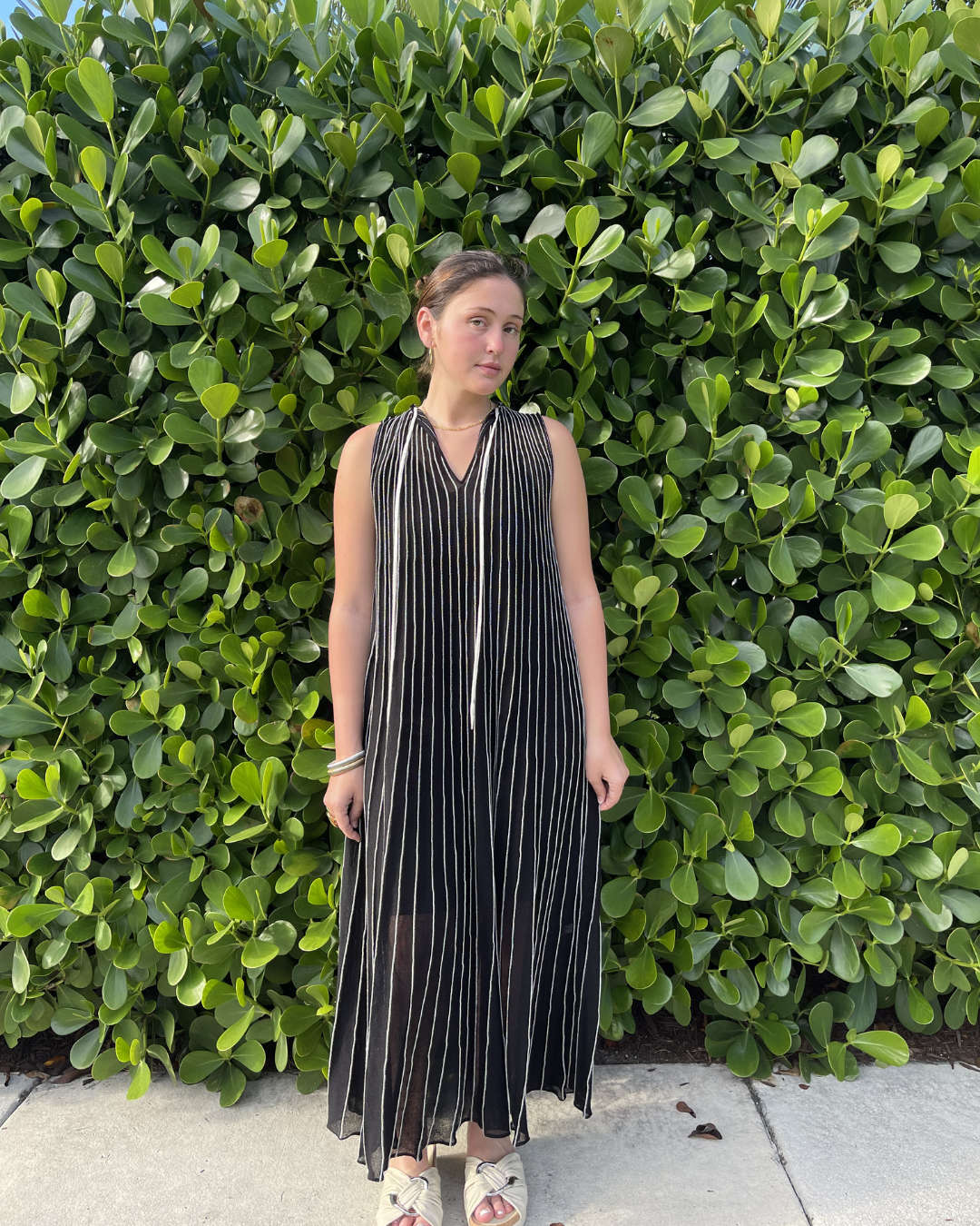 Black and White Dress plus-size - AMOUR781