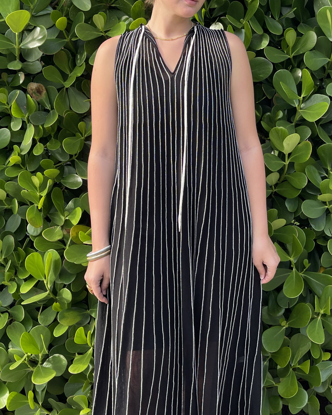 Black and White Dress plus-size - AMOUR781