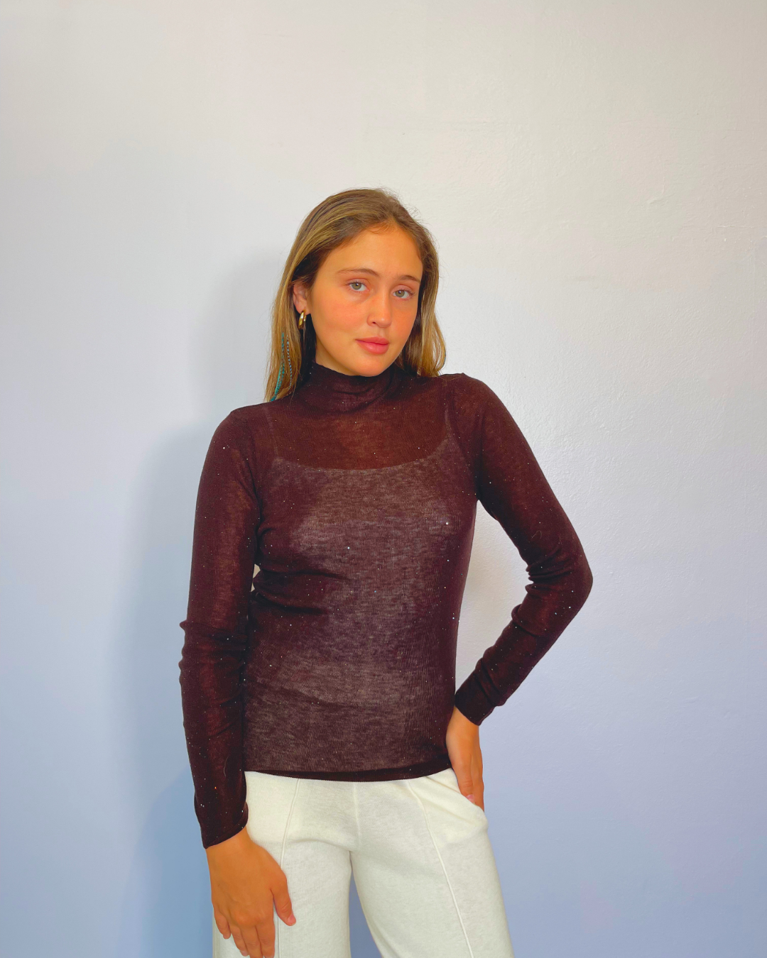CAMILA LUREX WOOL SWEATER plus-size - AMOUR781