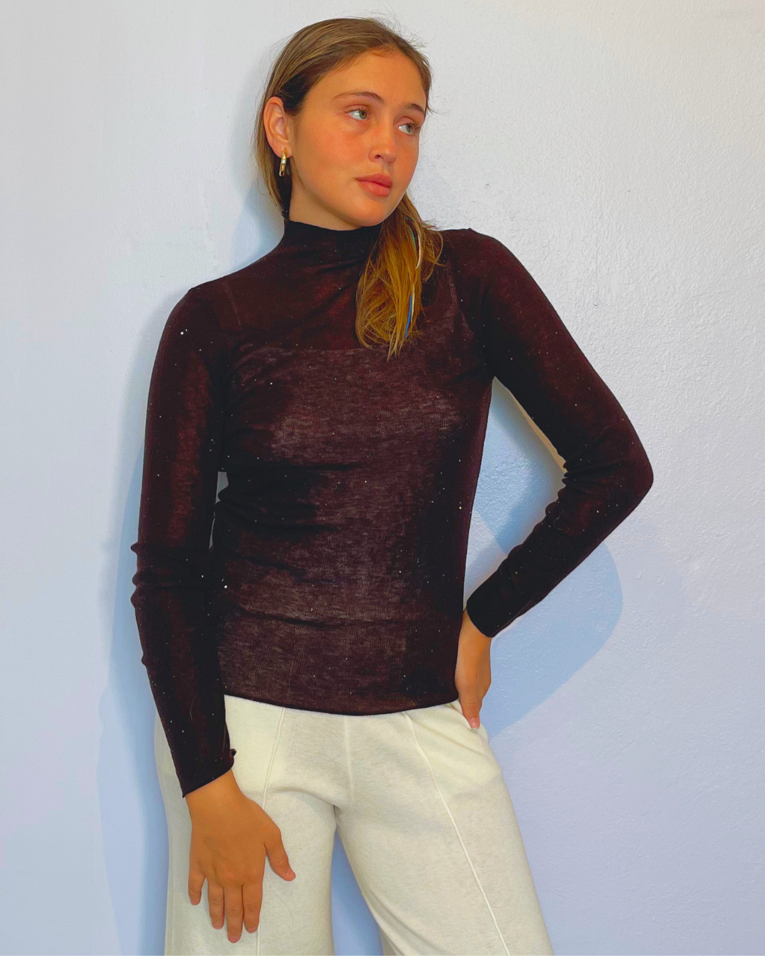 CAMILA LUREX WOOL SWEATER plus-size - AMOUR781